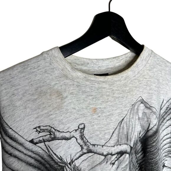 Vintage 90s AOP Eagle Forest Single Stitch T Shirt Large - Picture 4 of 4